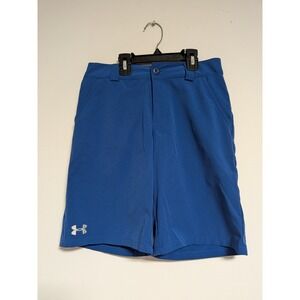 Under Armour Kids Blue Golf Shorts Adjustable Waist Youth Medium YMD JM M Loose